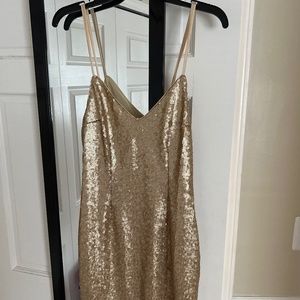 Abercrombie Gold Sequin Dress
